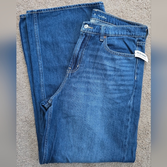 Old Navy Denim - NWT Old Navy Women's High Rise Baggy Wide Leg Drapey Denim Jeans 12 Tall